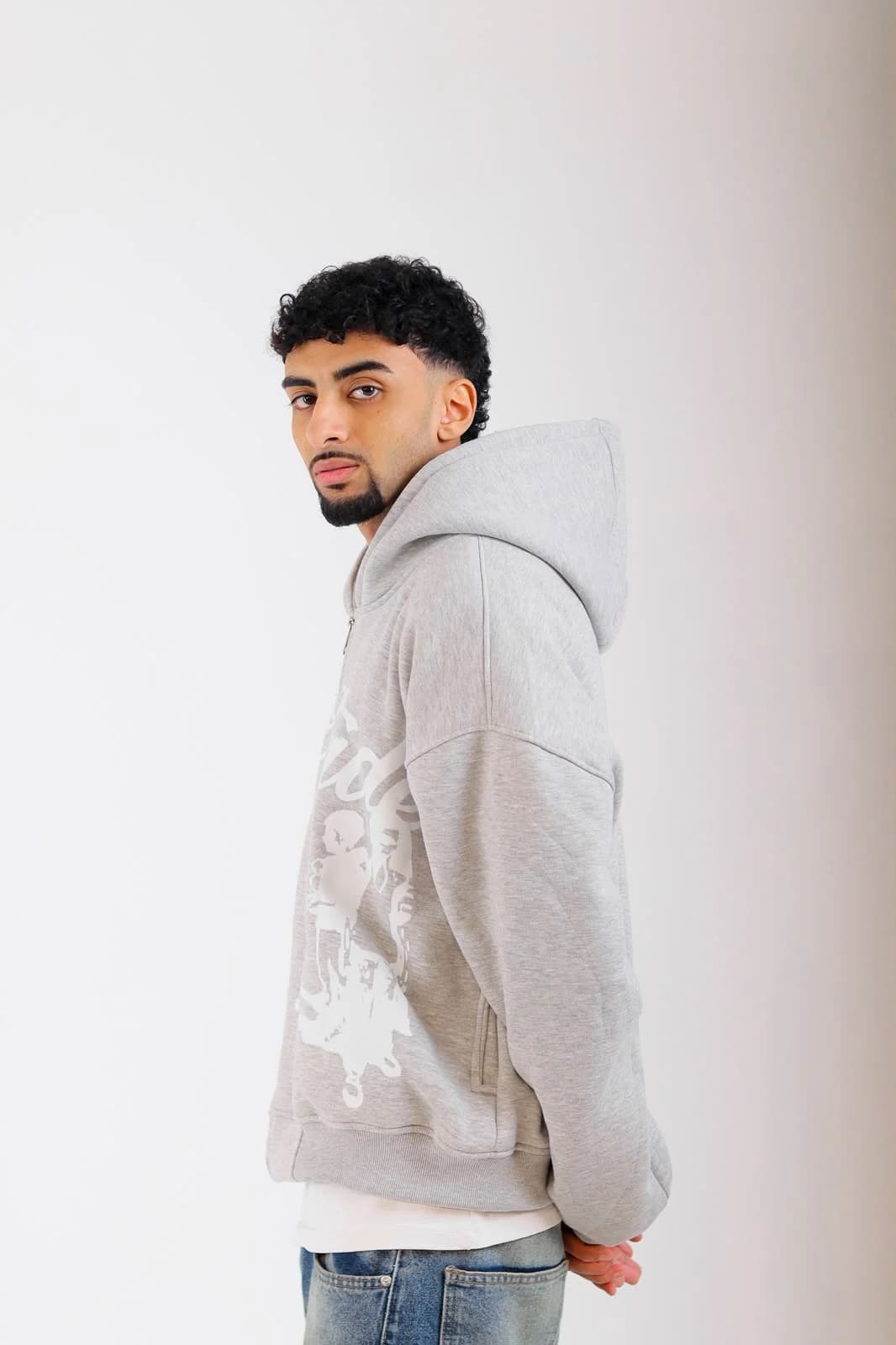 Ds gray zipup hoodie