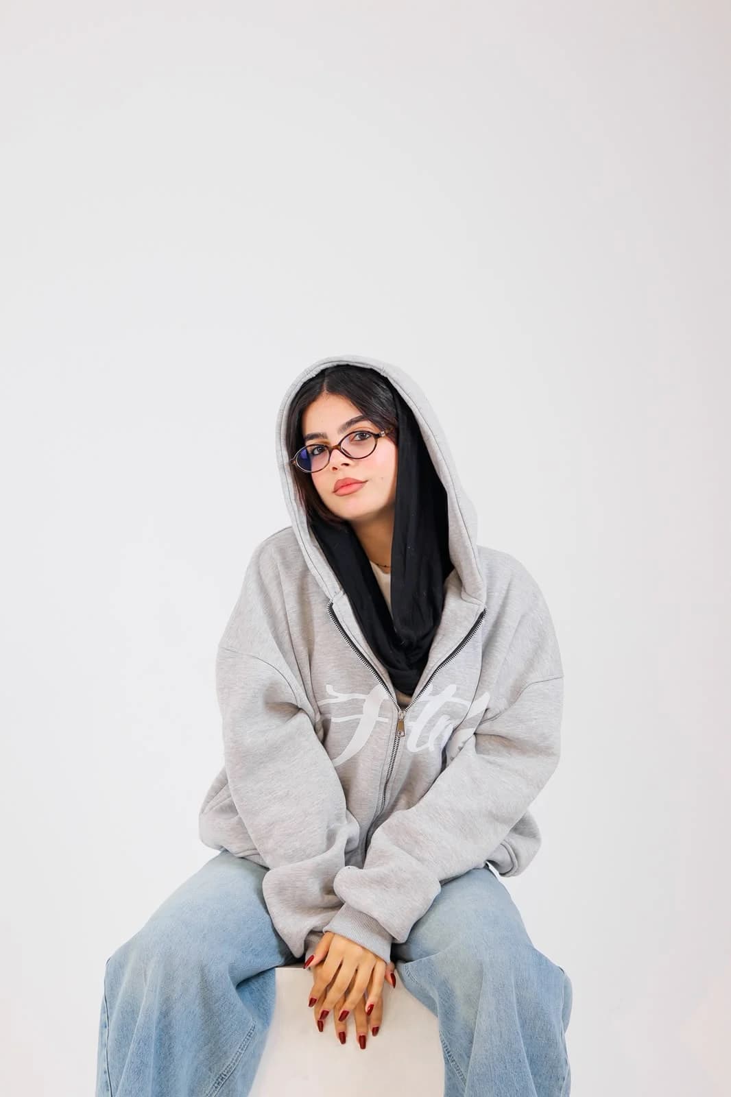 Ds gray zipup hoodie