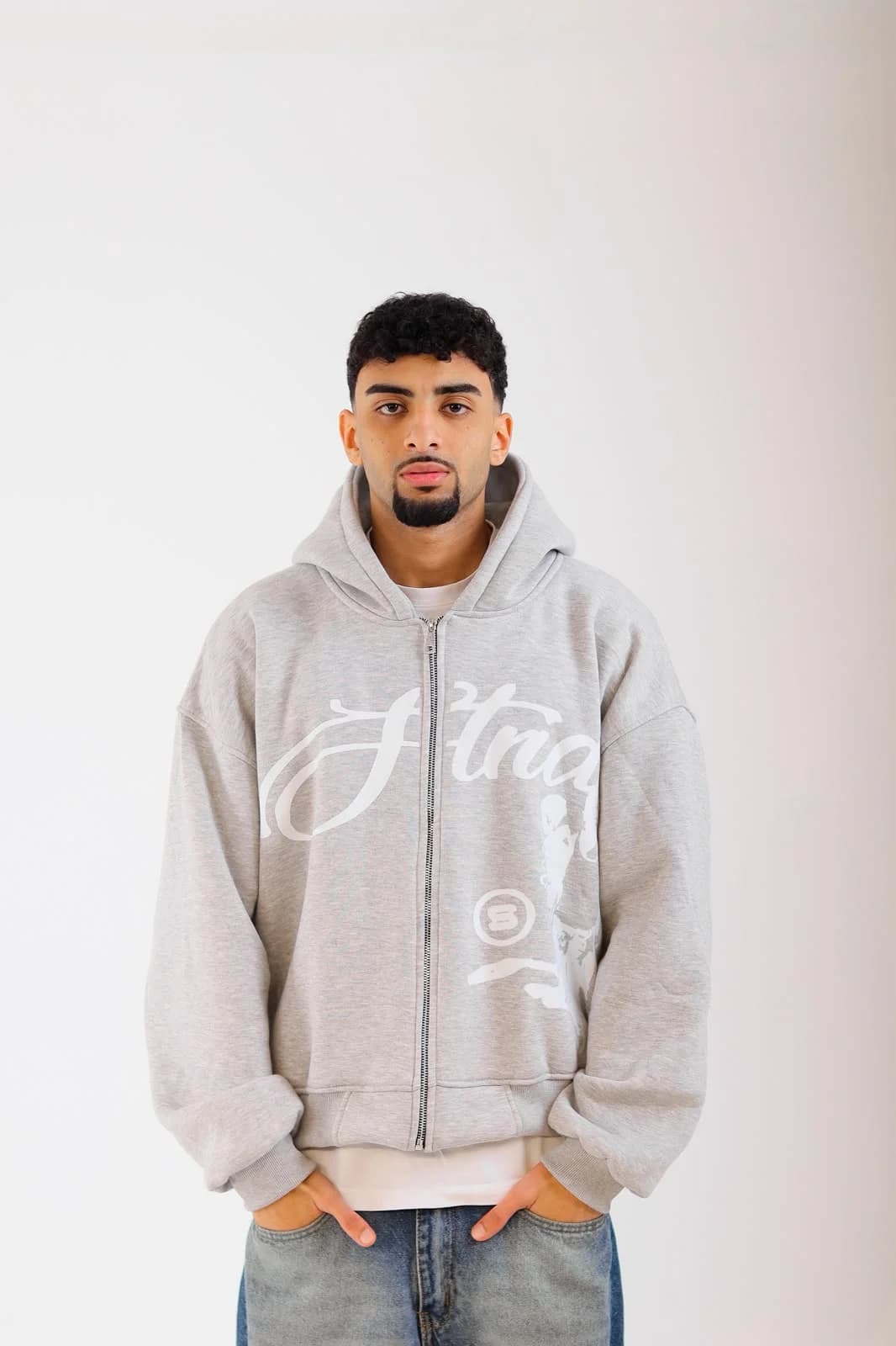 Ds gray zipup hoodie